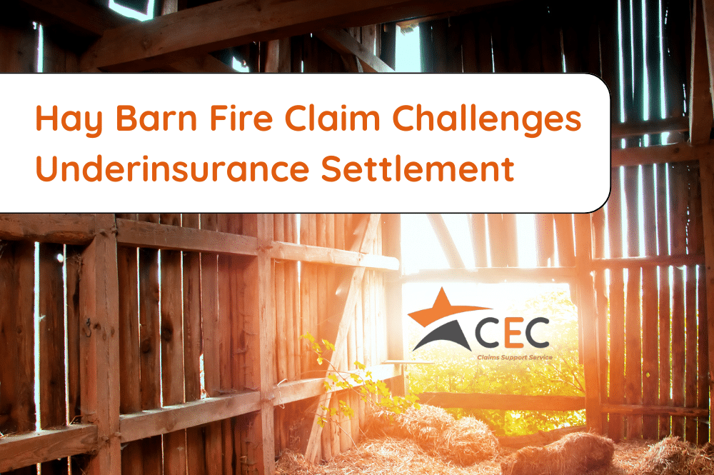 Hay Barn Fire Claim Challenges Underinsurance Settlement